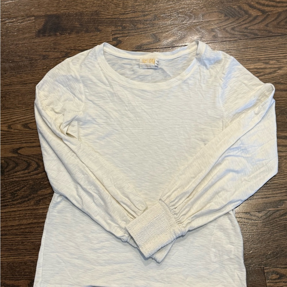 Nation LTD Cream Long Sleeve Tee